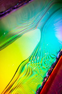 Holografik bir Parlak Dalgalı Soyut Arkaplan Su Dokuları Görsel Dalga