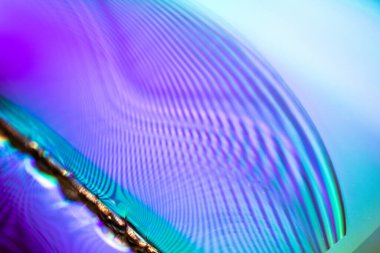 Holografik bir Parlak Dalgalı Soyut Arkaplan Su Dokuları Görsel Dalga