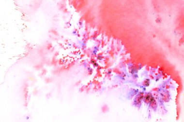 Canlı Suluboya Boyama Patlayan Renk Gökkuşakları 'na Bir Boya Tozu ve Sıçrıyor