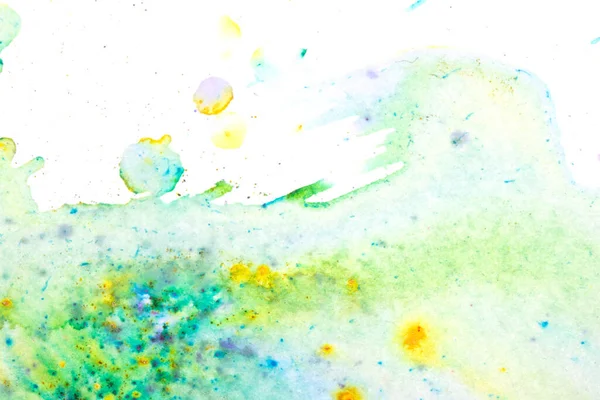 Paint Powder Splashes Vibrant Watercolour Painting Exploding Colour Rainbows — Stock Photo, Image