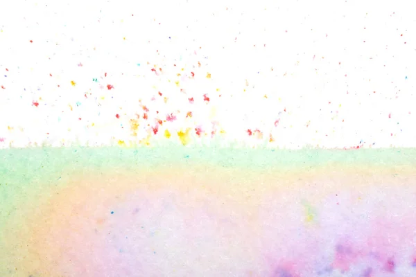 鮮やかな水彩画のペイントパウダーとスプラッシュ色の虹を爆発 — ストック写真