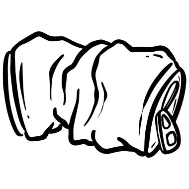 Ezilmiş Soda Kola Çelik Konserve Çizgi Filmi Geri Dönüşüm İçin Ya da Çöp Dökümü Olarak Kullanılır