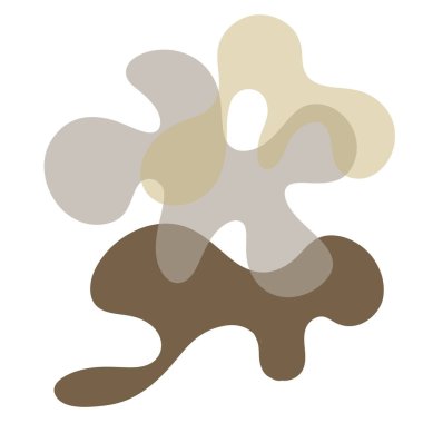 Soyut Çakıl Biçimi Şekilleri Birbiriyle Bükülüyor Modern Sanat Biçimi 