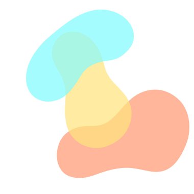 Soyut Çakıl Biçimi Şekilleri Birbiriyle Bükülüyor Modern Sanat Biçimi 