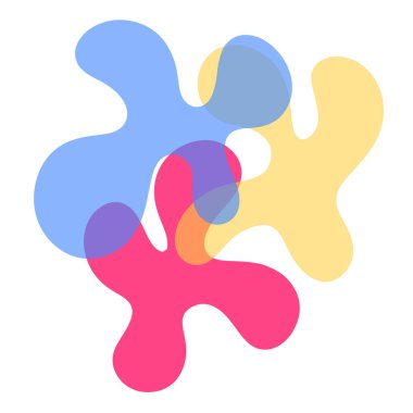 Soyut Çakıl Biçimi Şekilleri Birbiriyle Bükülüyor Modern Sanat Biçimi 