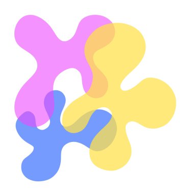 Soyut Çakıl Biçimi Şekilleri Birbiriyle Bükülüyor Modern Sanat Biçimi 