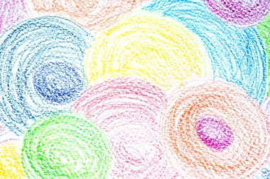 Beyaz Arkaplan Çocuk Biçiminde Bir Geometrik Renk ve Doku Çizimi