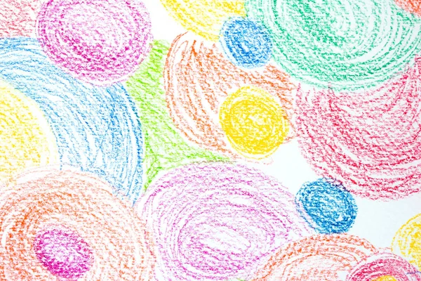 Beyaz Arkaplan Çocuk Biçiminde Bir Geometrik Renk ve Doku Çizimi