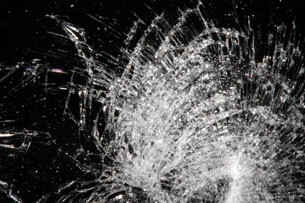 A Shattered and Smashed Smartphone Glass Showng Fractured Vandalised Screen