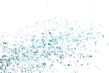 Beyaz Arkaplanda Renkli Konfeti Parıltısı