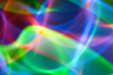 Siyah Arkaplanda Soyut Bir Neon Işığı Bulanık ve Hareketli 80 'lerin Vibe Diskosu