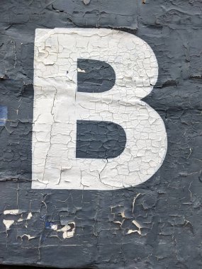 Sıkıntılı Durum Tipografisinde Yazılı Bir Harf Bulundu