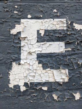 Sıkıntılı Durum Tipografisinde Yazılı Bir Harf Bulundu