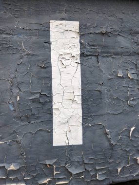 Sıkıntılı Durum Tipografisinde Yazılı Bir Harf Bulundu