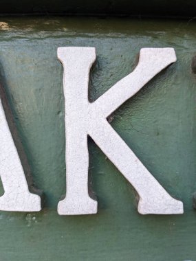 Sıkıntılı Durum Tipografisinde Yazılı Bir Harf Bulundu