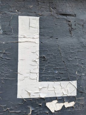 Sıkıntılı Durum Tipografisinde Yazılı Bir Harf Bulundu