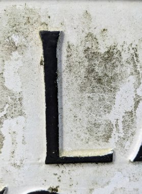 Sıkıntılı Durum Tipografisinde Yazılı Bir Harf Bulundu