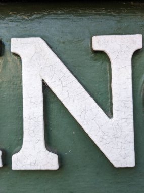 Sıkıntılı Durum Tipografisinde Yazılı Bir Harf Bulundu