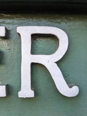 Sıkıntılı Durum Tipografisinde Yazılı Bir Harf Bulundu