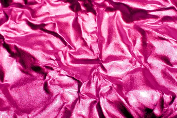 A Shiny Foil Crumpled in Sharp Crumpled Metallic Gloss Background Pink Purple