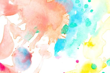 Akrilik ve Suluboya Boya Dökümleri ve Arkaplan Noktaları