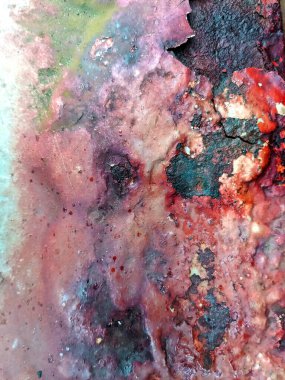 Terk Edilmiş Bir Bölgede Bir Cıvatalı Paslı Demir Metal Endüstrisinin Yakın Çekimi