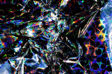 Canlı bir holografik Soyut Parlak Dans pisti Bilimkurgu Arkaplanı