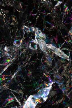 Sanal Buruşuk Gümüş Kağıt Parlak Arkaplan Malzemesi