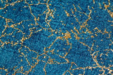 Mavi ve Altın Beton Mermer Biçimli Arkaplan