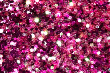 Beyaz Arkaplanda Yakın plan Renkli Parlak Konfeti Parıltısı