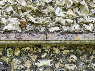 Bir Kilise Binası 'nda Eski Taş Duvarın Yakın Çekimi