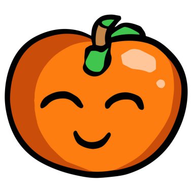 Komik Çizgi Film Karakteri Domates Çizim Logosu veya Maskot Vektörü