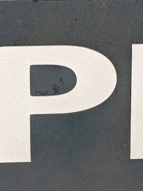 Sıkıntılı Durum Tipografisi ile Yazılan Kelimeler Fidye Mektubu Bulundu Not P