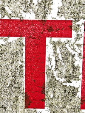 Sıkıntılı Durum Tipografisi ile Yazılan Kelimeler Fidye Defteri Bulundu T