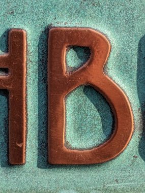 Sıkıntılı Durum Tipografisi ile Yazılan Sözcükler B Harfi Fidye Defteri Bulundu