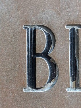 Sıkıntılı Durum Tipografisi ile Yazılan Sözcükler B Harfi Fidye Defteri Bulundu