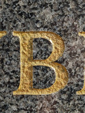 Sıkıntılı Durum Tipografisi ile Yazılan Sözcükler B Harfi Fidye Defteri Bulundu