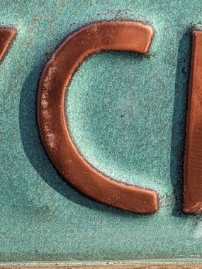 Sıkıntılı Durum Tipografisi ile Yazılan Sözcükler C Harfi Fidye Defteri Bulundu