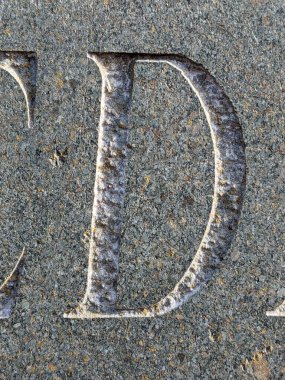 Sıkıntılı Durum Tipografisi ile Yazılan Kelimeler D Harfi Fidye Defteri Bulundu