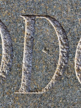 Sıkıntılı Durum Tipografisi ile Yazılan Kelimeler D Harfi Fidye Defteri Bulundu