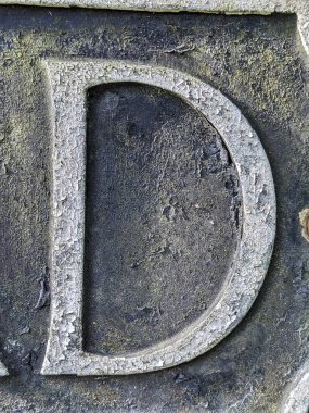 Sıkıntılı Durum Tipografisi ile Yazılan Kelimeler D Harfi Fidye Defteri Bulundu