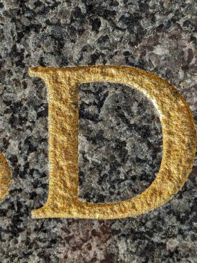 Sıkıntılı Durum Tipografisi ile Yazılan Kelimeler D Harfi Fidye Defteri Bulundu