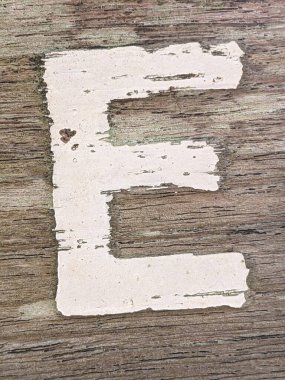 Sıkıntılı Durum Tipografisi ile Yazılan Sözcükler E Harfi Fidye Defteri Bulundu