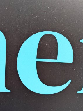 Sıkıntılı Durum Tipografisi ile Yazılan Sözcükler E Harfi Fidye Defteri Bulundu