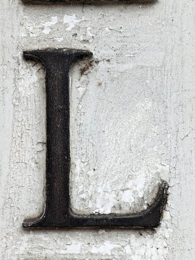 Sıkıntılı Durum Tipografisi ile Yazılan Kelimeler L Harfi Fidye Defteri Bulundu