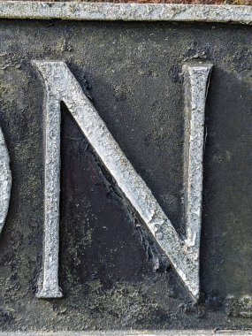 Sıkıntılı Durum Tipografisinde Yazılan Sözcükler N Harfi Fidye Defteri Bulundu