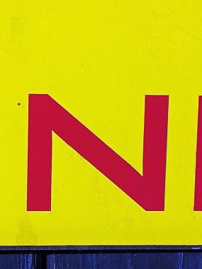 Sıkıntılı Durum Tipografisinde Yazılan Sözcükler N Harfi Fidye Defteri Bulundu