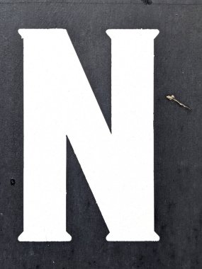 Sıkıntılı Durum Tipografisinde Yazılan Sözcükler N Harfi Fidye Defteri Bulundu