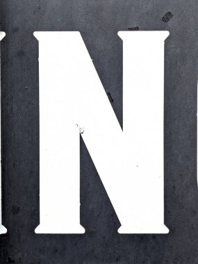 Sıkıntılı Durum Tipografisinde Yazılan Sözcükler N Harfi Fidye Defteri Bulundu