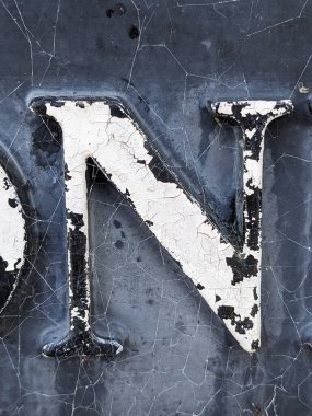 Sıkıntılı Durum Tipografisinde Yazılan Sözcükler N Harfi Fidye Defteri Bulundu